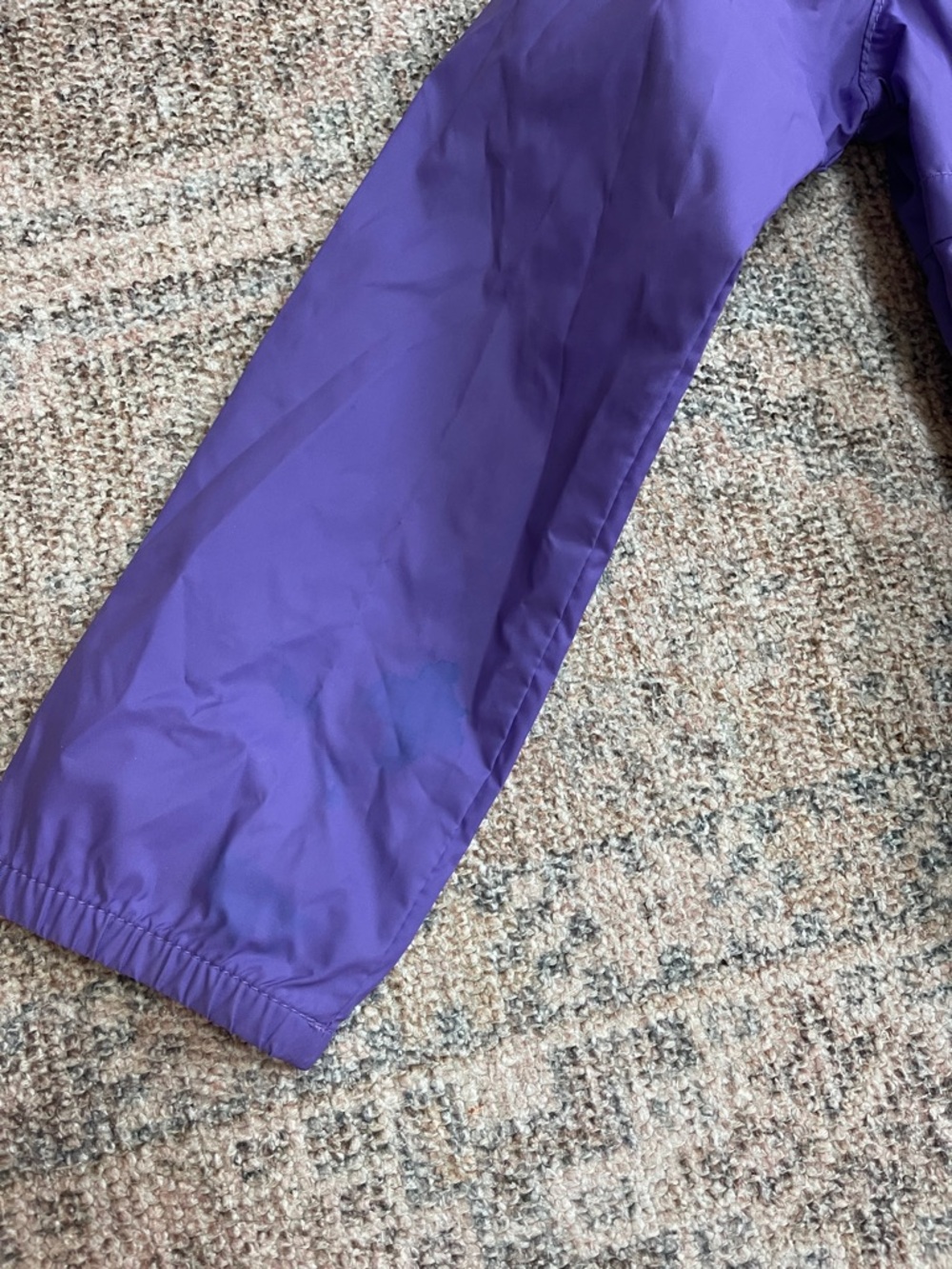 Girls Columbia Violet Hooded Packable Windbreaker rain jacket XS - Picture 6 of 7